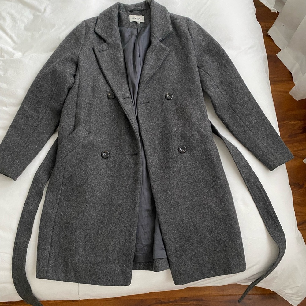 Ganni Premium Wool Coat